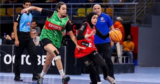 الشوط الأول.. تعادل الأهلى و سبورتنج بكأس سوبر سيدات السلة
