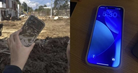 iPhone 17 Pro ينجو من إعصار ويعمل بلا خدش بعد ثلاثة أيام مدفونا فى الطين  
