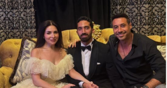 أحمد السعدنى من زفاف مى عز الدين: سمعونا زغروطة.. صورة