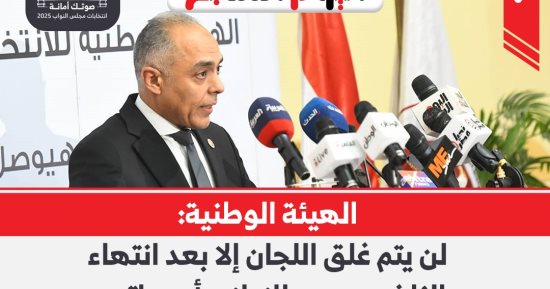 الهيئة الوطنية: إغلاق اللجان بعد انتهاء الناخبين من الإدلاء بأصواتهم.. إنفوجراف