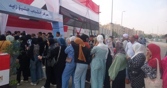 عمليات القومى للمرأة ترصد طوابير السيدات بلجان النواب 2025 بالجيزة  