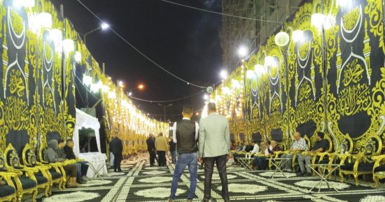 عزاء إسماعيل الليثى فى نفس مكان زفافه بترعة السواحل فى إمبابة