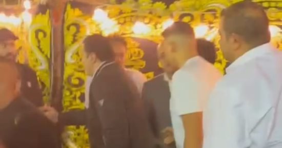 مصطفى كامل وطاهر أبو ليلة ومحمد فاروق شيبة يشاركون فى عزاء إسماعيل الليثى