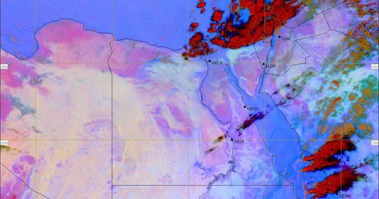 الأرصاد الجوية تحذر من أمطار رعدية على السواحل الشمالية الشرقية وشمال الدلتا