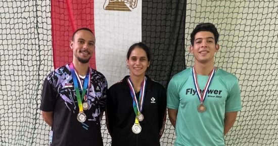 مصر تحصد 3 ميداليات ببطولة زامبيا الدولية للريشة الطائرة