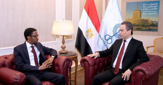 وزير الإعلام التشادى فى ماسبيرو لتفعيل البروتوكول فى المجال الإعلامي