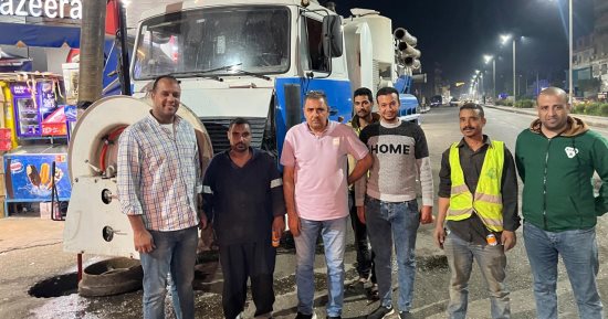 مياه الأقصر تجرى أعمال تطهير الصرف الصحي بجزيرة العوامية 