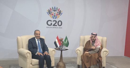 وزير الخارجية يلتقى نظيره السعودى على هامش أعمال قمة مجموعة العشرين
