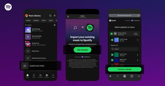 تحديث جديد لـ Spotify يتيح نقل القوائم داخل التطبيق عبر دمج TuneMyMusic