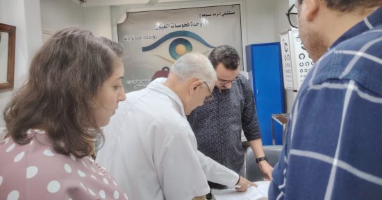 جولة مفاجئة على مستشفى رمد سوهاج لمتابعة سير العمل وجودة الخدمة الطبية