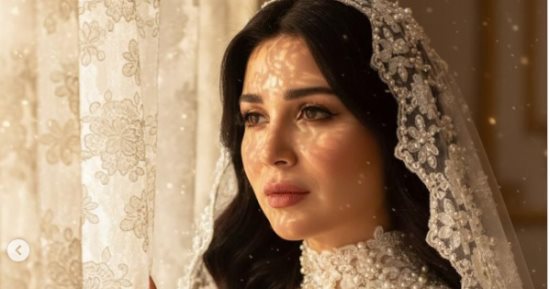 مى عز الدين بفستان الزفاف بواسطة الذكاء الاصطناعى.. صورة