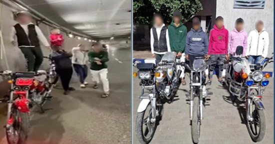 ضبط 6 شباب رقصوا بدراجاتهم داخل نفق بالشرقية.. فيديو
