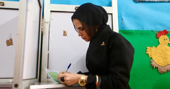 سحر نصر تدلى بصوتها فى انتخابات مجلس النواب 2025