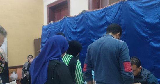 تزايد إقبال الناخبين فى الفترة المسائية بالجمالية