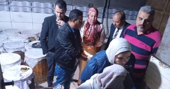 ضبط مخزن أسماك مملحة فاسدة يحوي 5.5 طن تشكل خطرًا على الصحة بالدقهلية