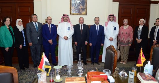 وفد الهيئة السعودية للتخصصات الصحية فى زيارة رسمية موسعة لكلية طب قصر العينى