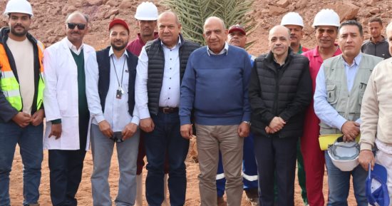وزير الكهرباء يتفقد سير العمل بالمركز الحقلى التابع لهيئة المواد النووية