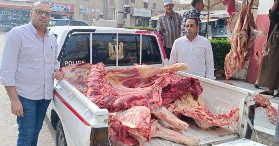 ضبط 540 كيلو لحوم غير صالحة للاستهلاك الآدمي بكفر الشيخ