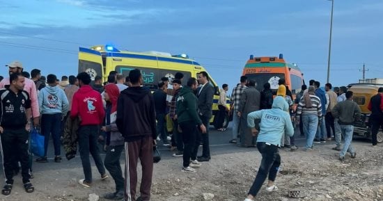 مصرع طالبين فى حادث تصادم موتوسيكل بطريق المحمودية فى البحيرة