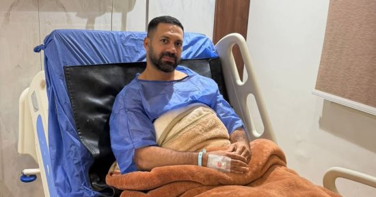 حسنى عبد ربه قيصر الإسماعيلى الأسبق يجرى جراحة فى الركبة.. صور