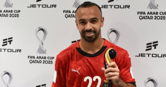 أفشة رجل مباراة منتخب مصر أمام الكويت فى كأس العرب