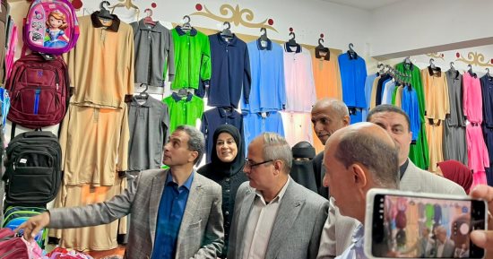 4600 قطعة ملابس والحفة فى معرض شتاء دافئ ضمن مبادرة حياة كريمة بكفر الشيخ