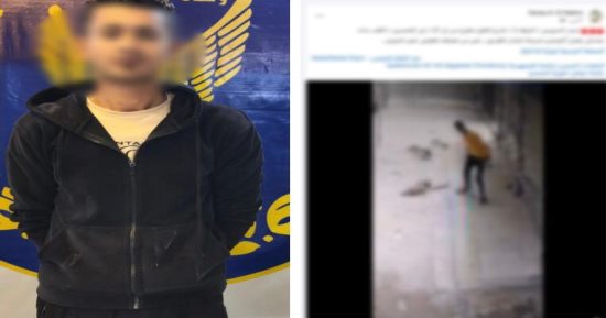 الداخلية تضبط شخص تعدى على كلب فى السلام