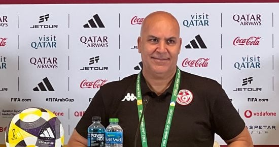 سامي الطرابلسي: مباراة قطر مصيرية ونقاتل حتى اللحظة الأخيرة فى كأس العرب