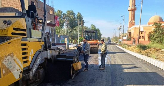 رفع كفاءة ورصف الطريق المؤدى لمعبد كوم أمبو