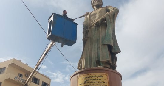 حملة لتيسير المرور والحفاظ على المظهر الحضاري لميدان البوصيري ببنى سويف