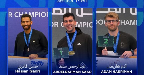 ثلاثية مصرية تتوج ببطولة المملكة العربية السعودية للتجديف داخل الصالات