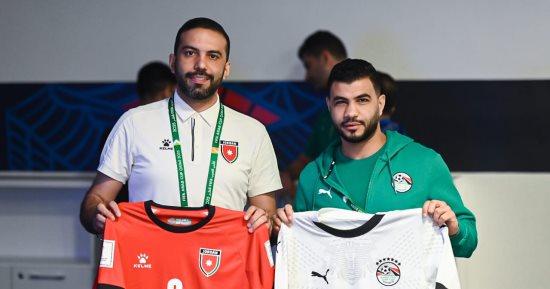 منتخب مصر يرتدي الطاقم الأبيض فى مواجهة الأردن بكأس العرب غداً