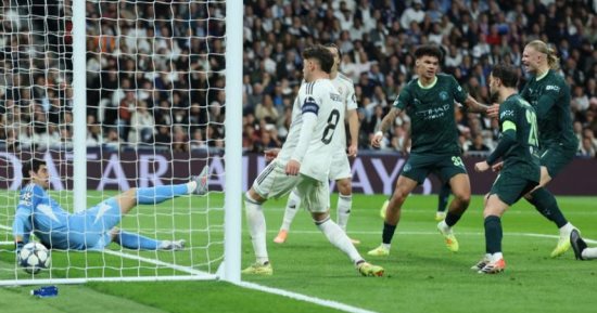 مانشستر سيتى يعاقب ريال مدريد 2-1 فى شوط أول نارى بدورى أبطال أوروبا