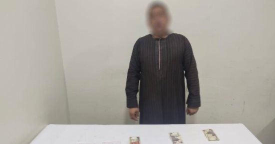 وزارة الداخلية تضبط شخص قبل توزيع أموال بمحيط لجان الأقصر
