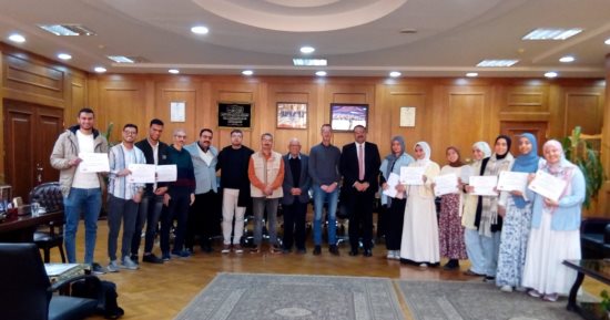 مشروع رفع مهارة الطلاب فى مجال الزراعة الذكية للعام الثالث مع وفد جامعة إيريز الهولندية