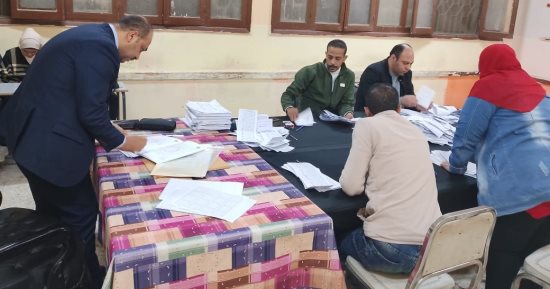 لقطات من فرز أصوات الناخبين فى انتخابات مجلس النواب بالجيزة