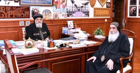 البابا تواضروس يستقبل الأنبا دانيال لمناقشة أمور دير القديس الأنبا بولا