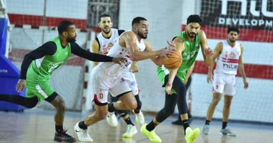 الزمالك يواجه الجزيرة فى دورى مرتبط السلة رجال