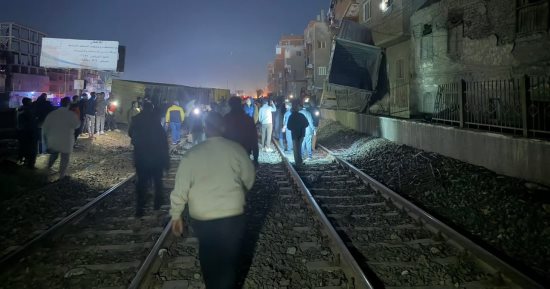 مصرع سيدة صدمها قطار بمحطة طهطا فى سوهاج