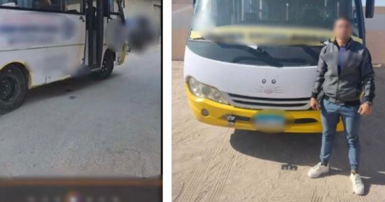 الداخلية تضبط أتوبيس بالمنيا بعد تداول فيديو يهدد حياة الأطفال