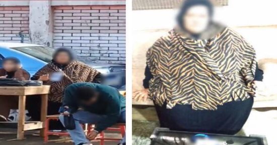 ضبط سيدة توجه الناخبين في المحلة