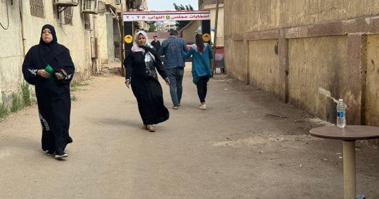 استمرار توافد الناخبين على لجان حدائق القبة