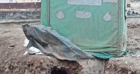 أهالى منوف يطالبون بسرعة إعادة بناء مسجد الملاح بعد انهيار ضريح المسجد