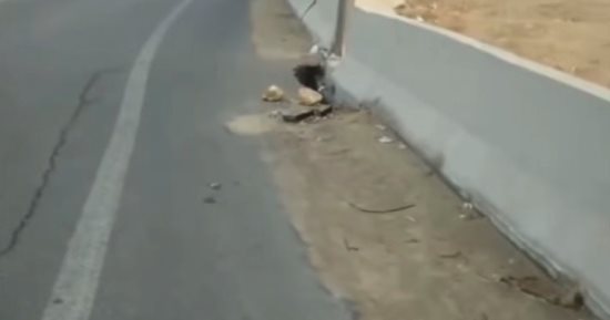إصلاح الهبوط الأرضى بطريق السويس وإعادة فتح الطريق بالقاهرة