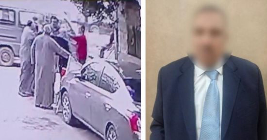 ضبط المتهم فى واقعة الاعتداء على صاحب مطعم بسبب لافتة محل بالهرم