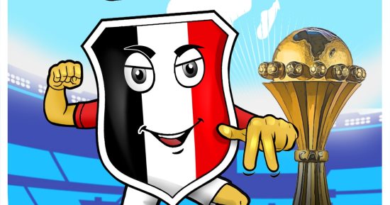 الجماهير تطالب منتخب مصر بإحراز الكأس الثامنة فى كاريكاتير اليوم السابع