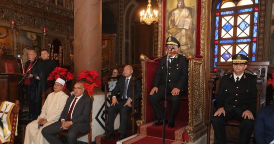 محافظ القاهرة يشارك بطريركية الروم الأرثوذكس الاحتفال بعيد الميلاد المجيد