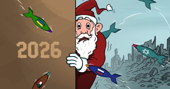بابا نويل يترقّب عام 2026 وسط عالم مضطرب