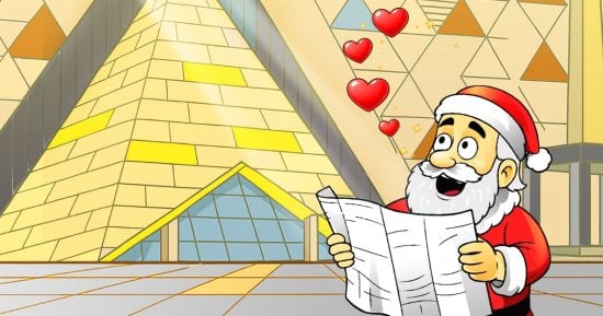 بابا نويل فى مصر بكاريكاتير اليوم السابع