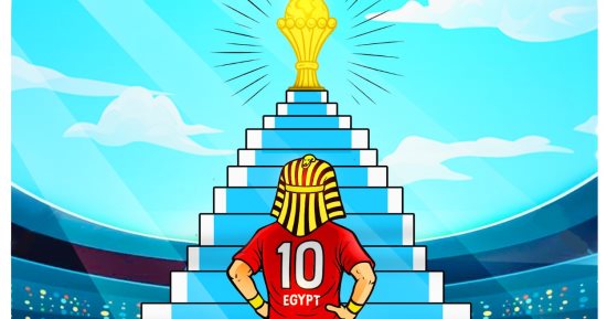 الثامنة يا فراعنة.. كاريكاتير اليوم السابع يحتفى بصعود المنتخب لدور الـ16